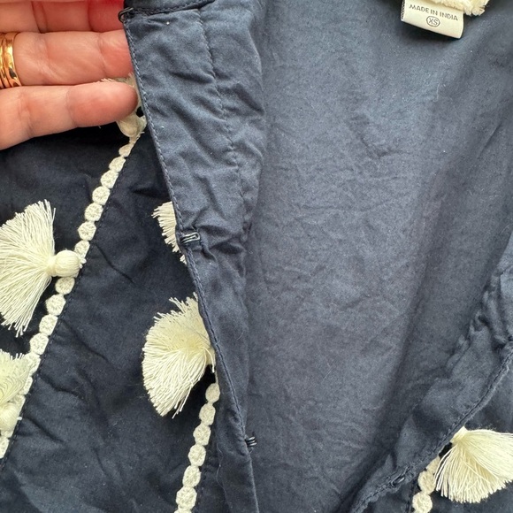 Figue Embroidered Tassel Tunic Top Size XS - Picture 5 of 6